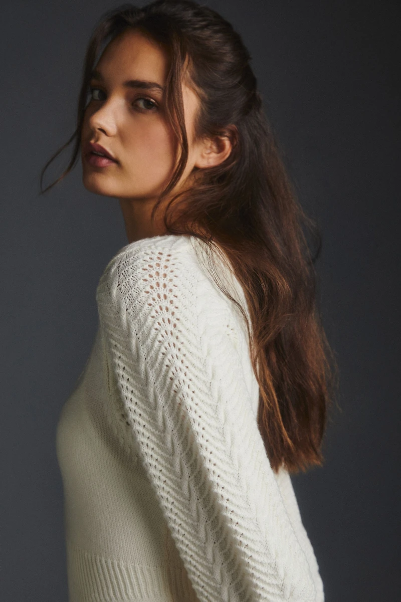 Pointelle Sweater Dress