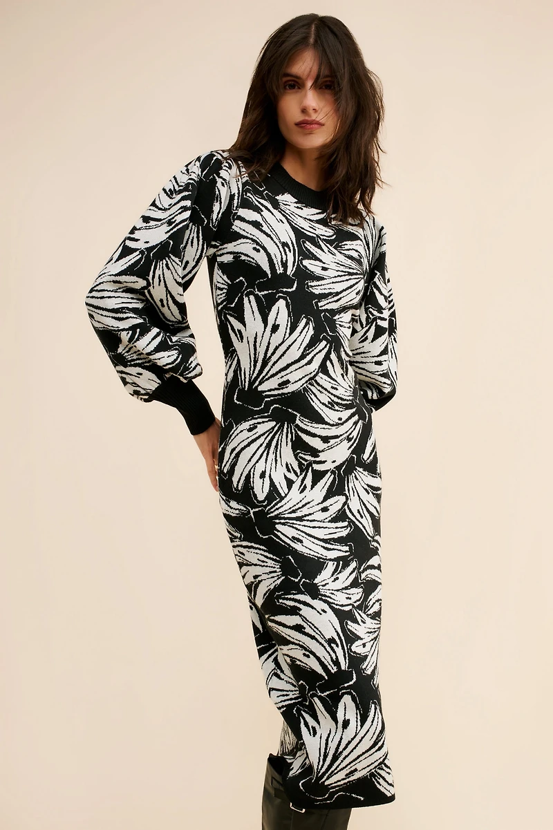 FARM Rio Bossa Banana Knit Dress