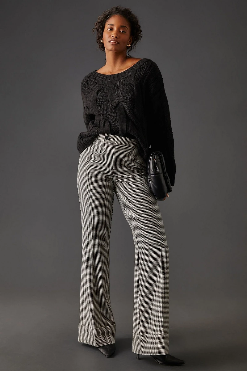 Maeve Wide Neck Oversized Cable Knit Sweater