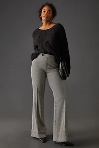 Maeve Wide Neck Oversized Cable Knit Sweater