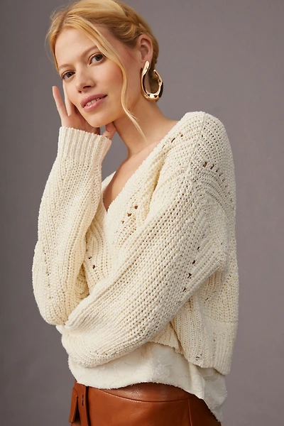 Layered Mixed Media Sweater