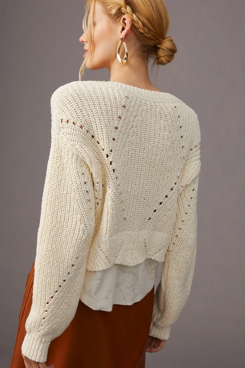 Layered Mixed Media Sweater