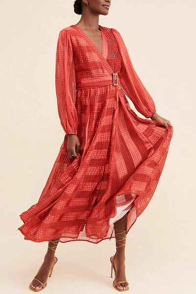 Let Me Be Pleated Maxi Dress