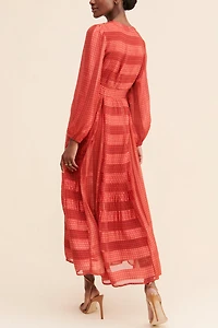Let Me Be Pleated Maxi Dress