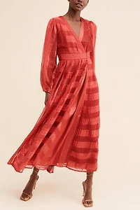 Let Me Be Pleated Maxi Dress