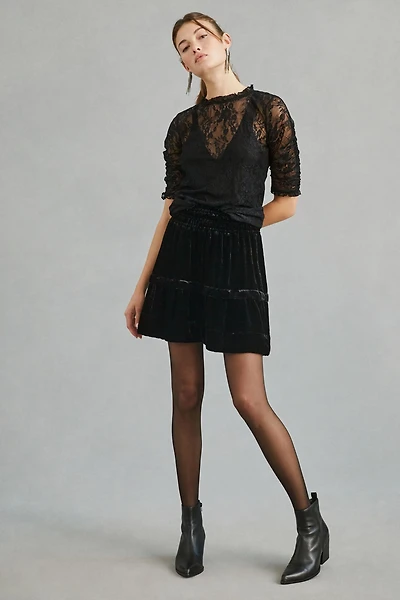 Somerset Velvet Mini Skirt