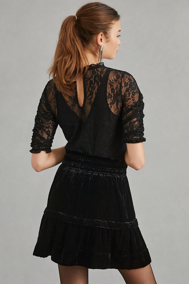 Somerset Velvet Mini Skirt