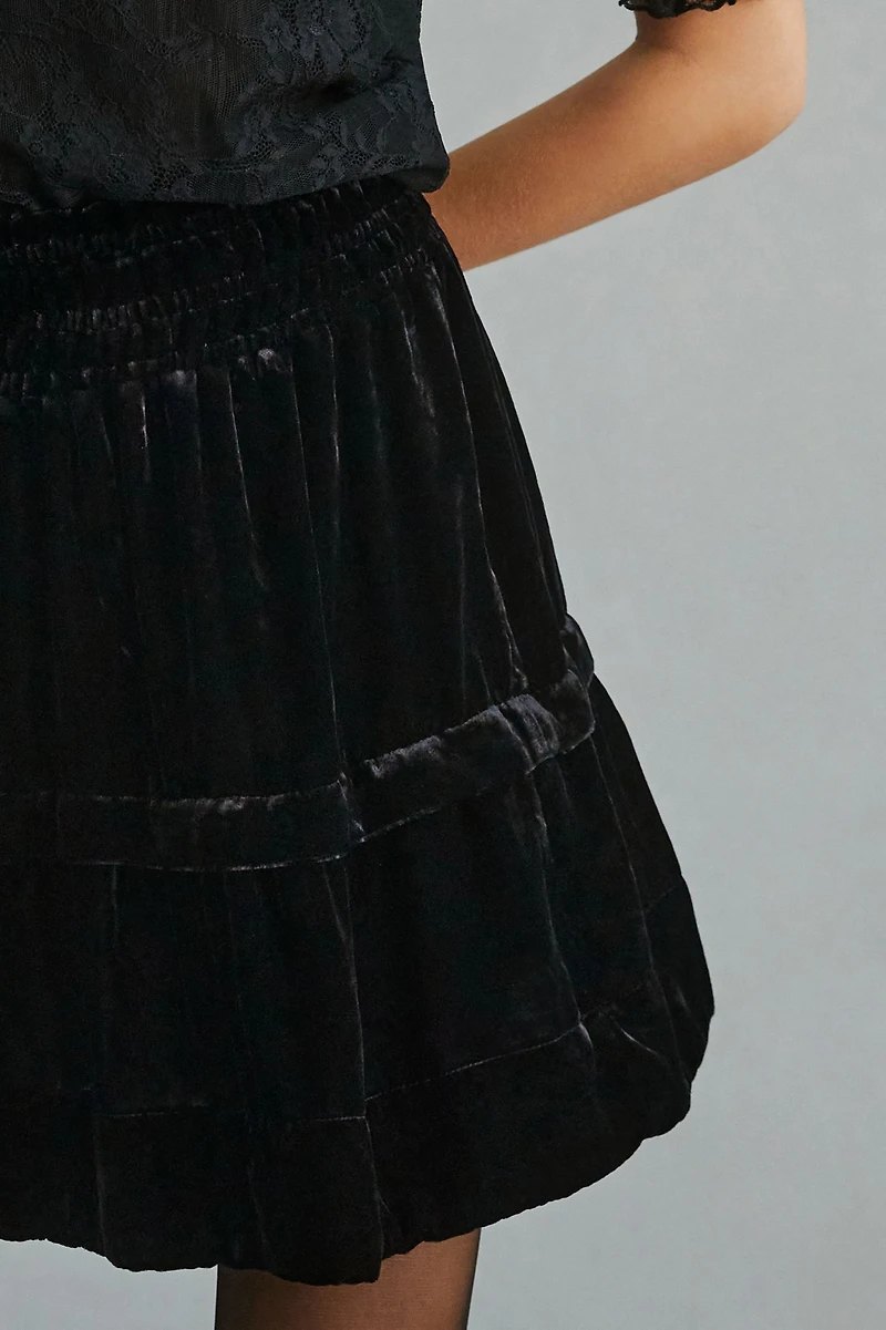 Somerset Velvet Mini Skirt