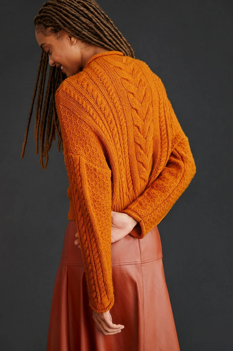 Mock Neck Knit Sweater