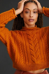 Mock Neck Knit Sweater