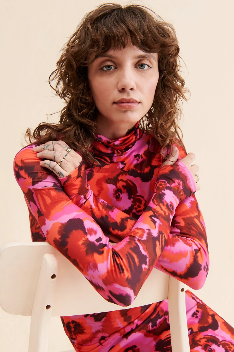 Essentiel Antwerp Calahorra Printed Jersey Dress