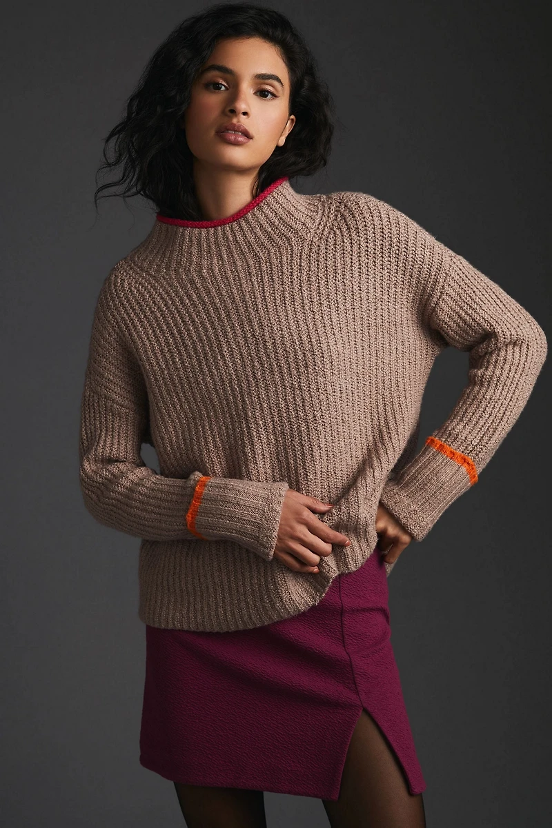 Maeve Mock Neck Sweater