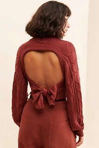 Sage The Label Remind You Not Backless Sweater