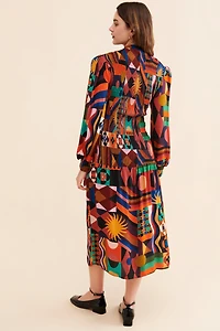FARM Rio Tropical Smocked Dress