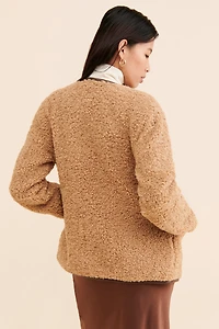 Avec Les Filles Faux Fur Toggle Coat