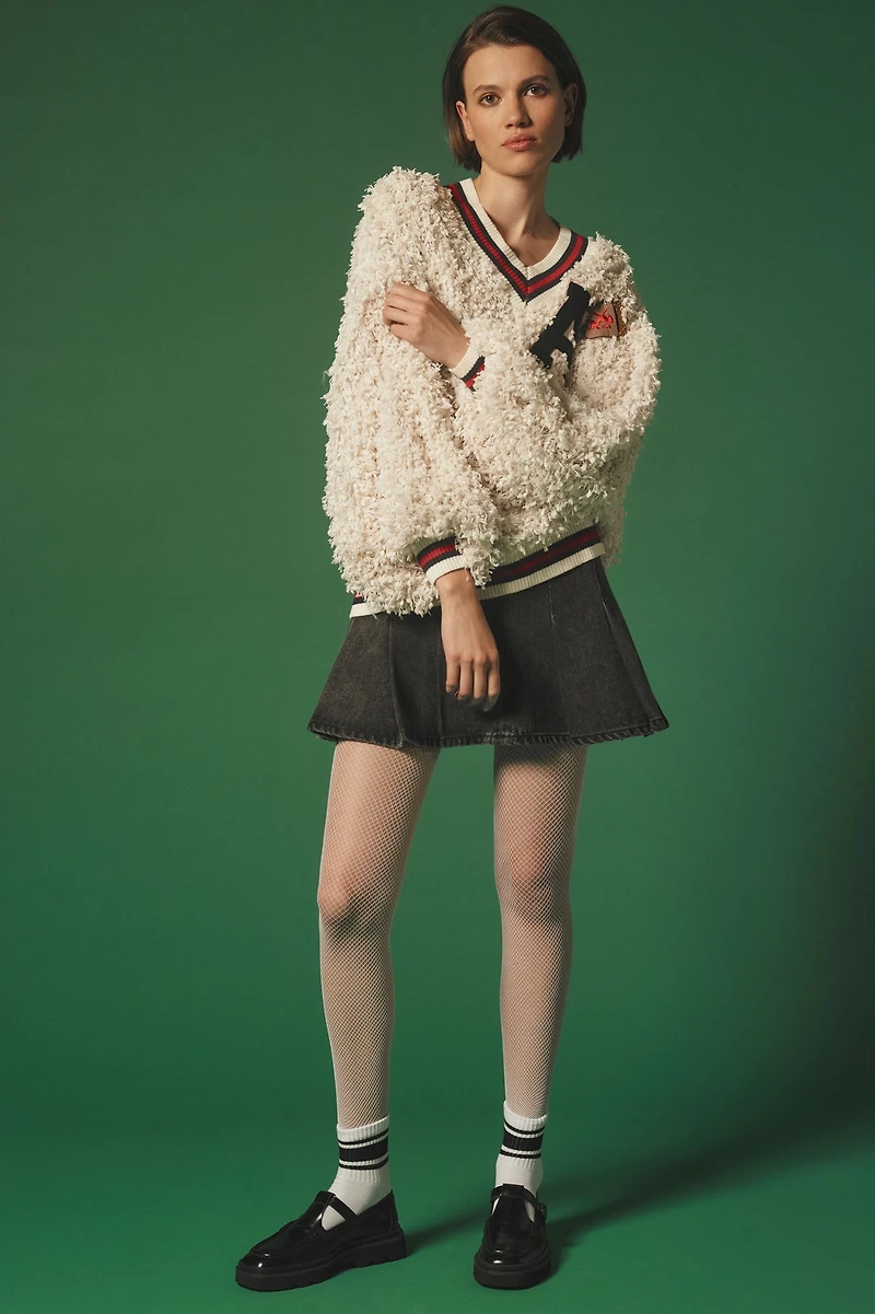Eva Franco Varsity Pullover Sweatshirt
