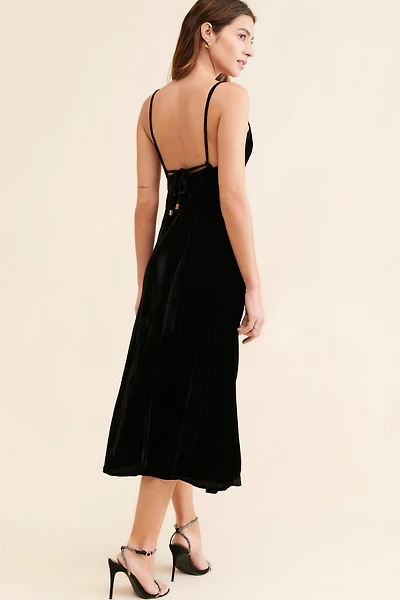 FARM Rio Richelieu Velvet Slip Dress