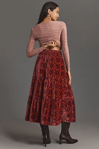 The Somerset Maxi Skirt: Nina Pace Velvet Edition