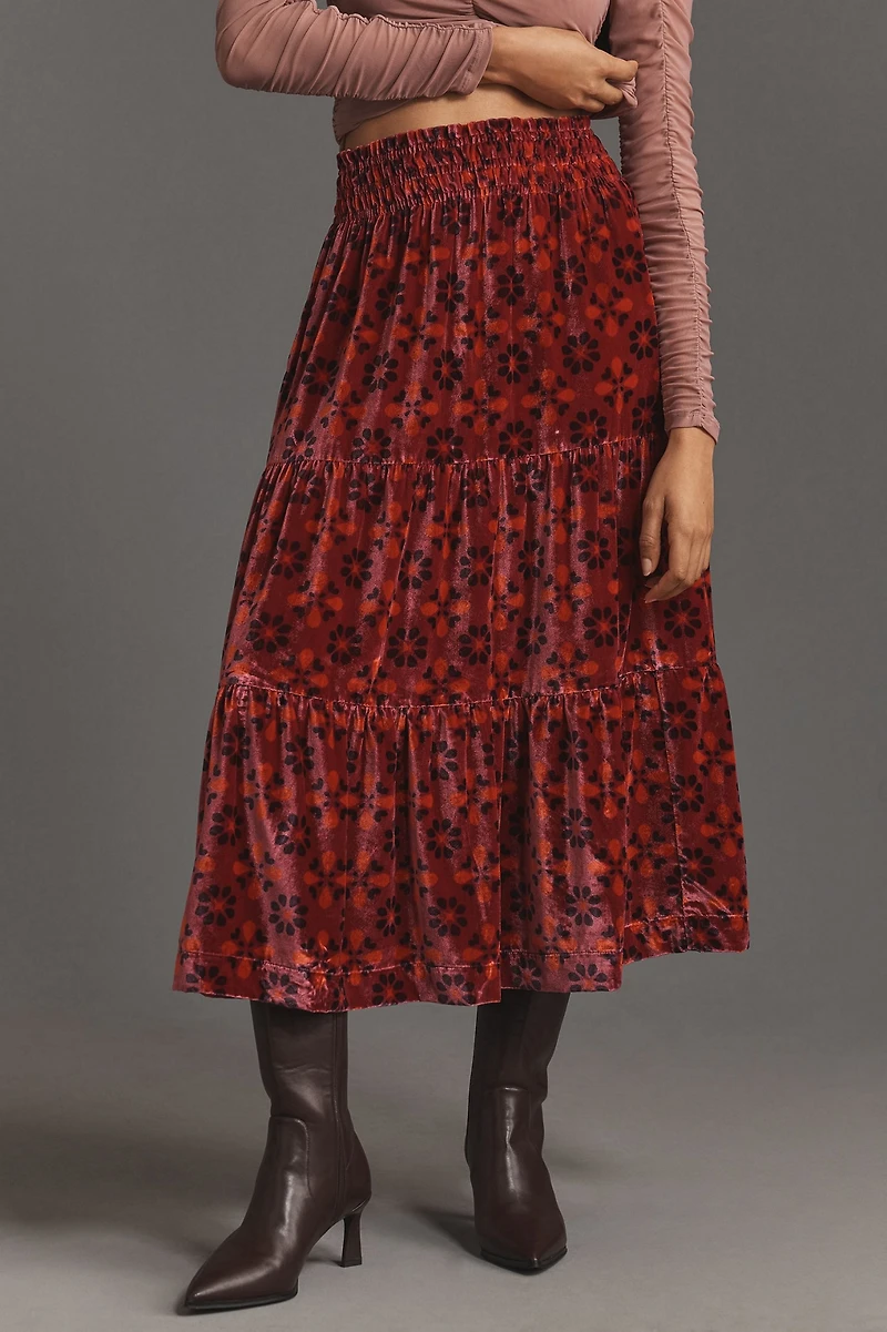 The Somerset Maxi Skirt: Nina Pace Velvet Edition