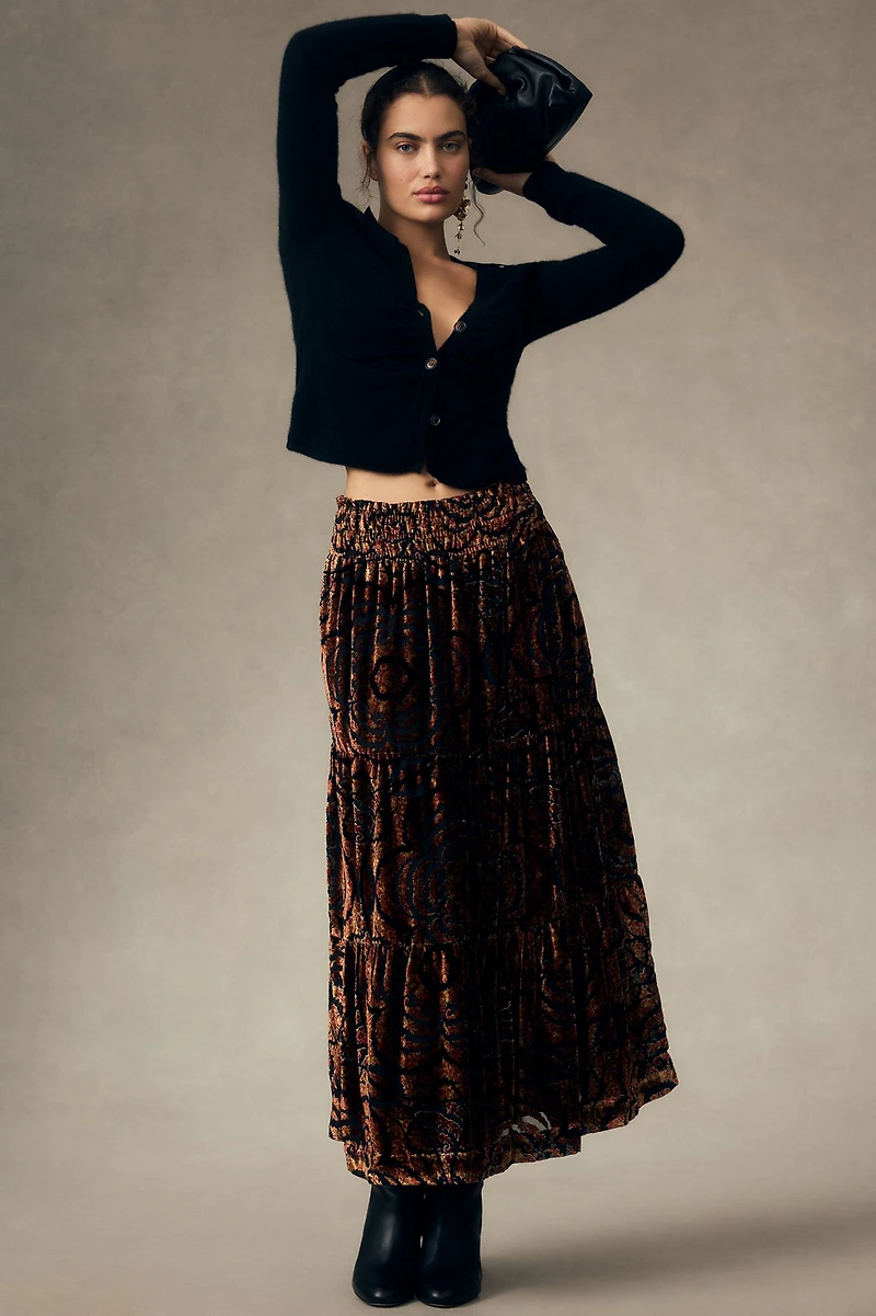 The Somerset Maxi Skirt: Nina Pace Velvet Edition