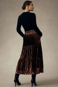 The Somerset Maxi Skirt: Nina Pace Velvet Edition