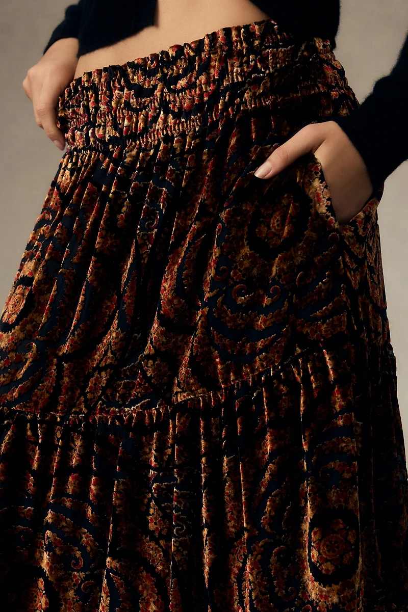 The Somerset Maxi Skirt: Nina Pace Velvet Edition