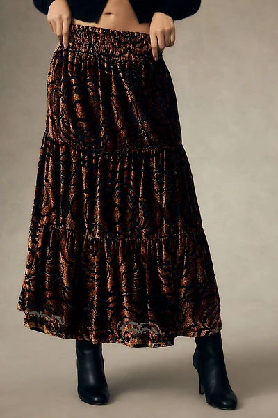 The Somerset Maxi Skirt: Nina Pace Velvet Edition