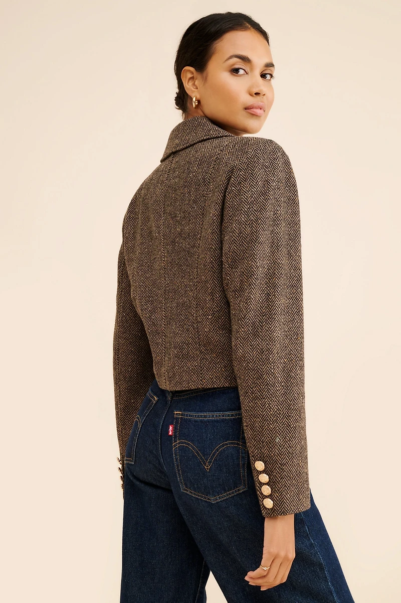 Avec Les Filles Herringbone Lady Jacket