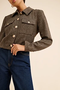 Avec Les Filles Herringbone Lady Jacket