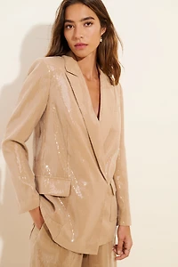 Hutch Asymmetrical Sequin Blazer