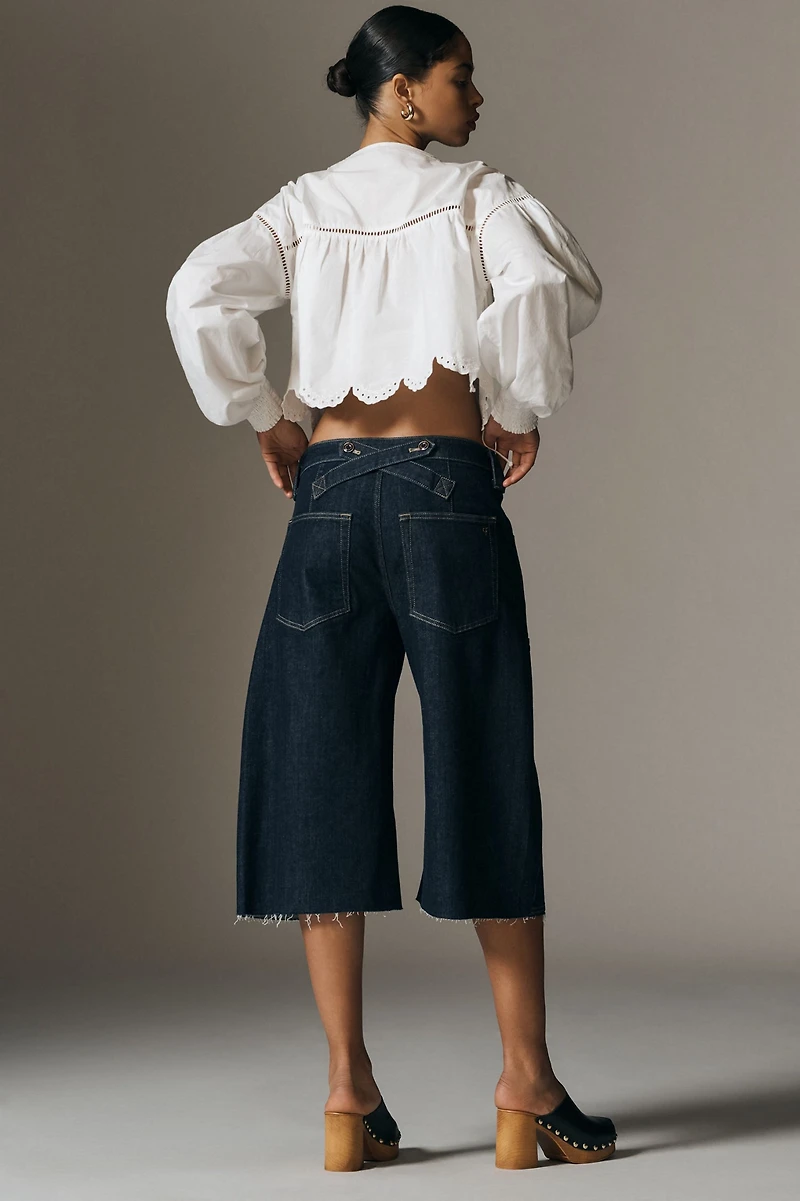 Pilcro The Myra Low-Rise Carpenter Jeans: Cropped Barrel Edition