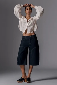 Pilcro The Myra Low-Rise Carpenter Jeans: Cropped Barrel Edition