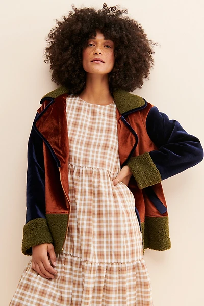 Hutch Eve Velvet Moto Jacket