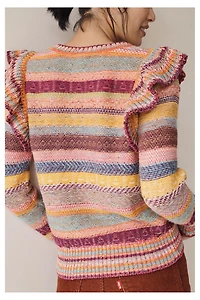 Pilcro Ruffled Sweater