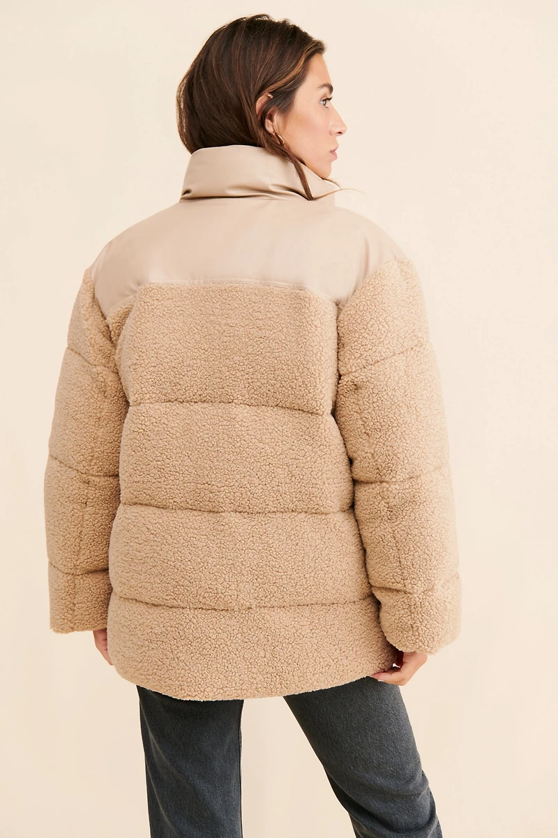 If By Sea Mixed Media Puffer