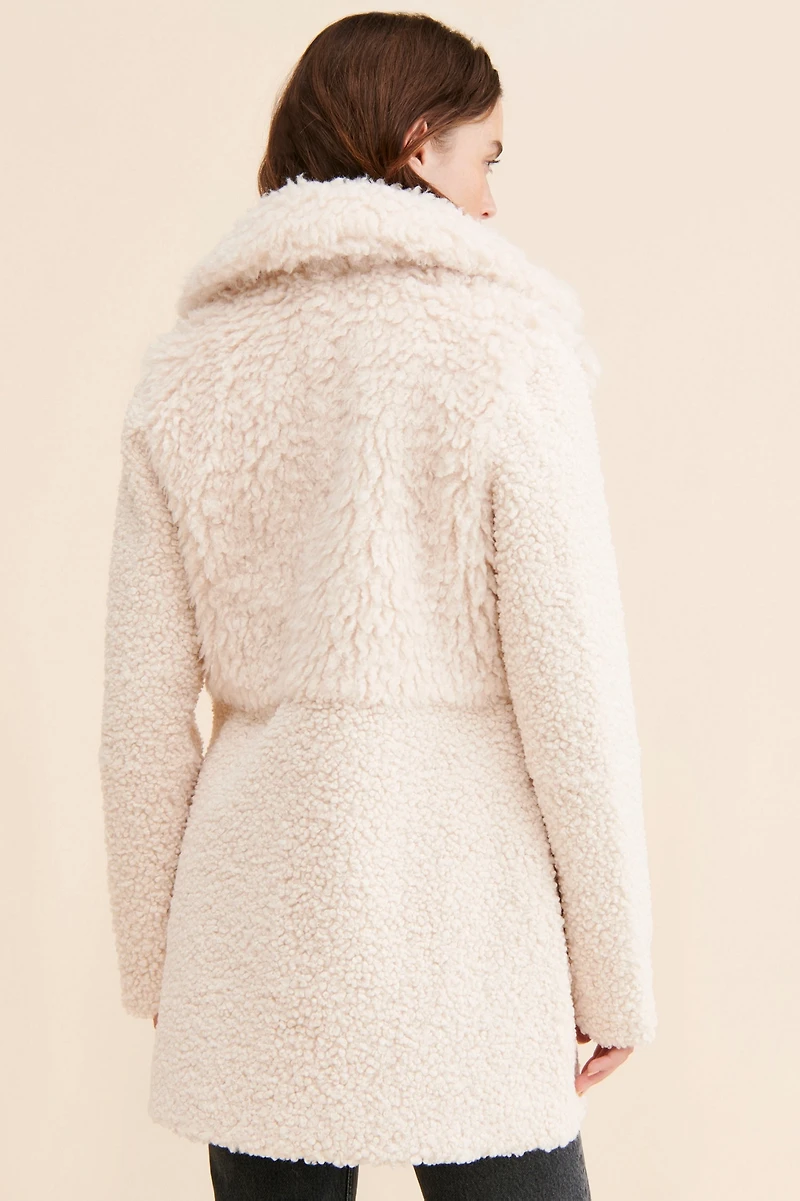 Noize Glenn Faux Fur Mix Coat
