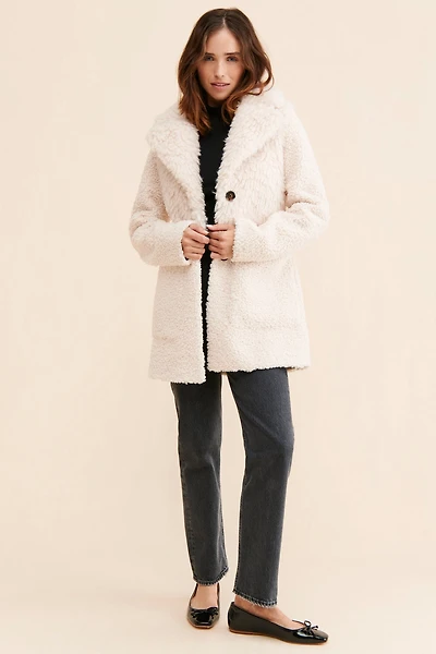 Noize Glenn Faux Fur Mix Coat