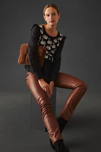 Maeve Layered Blouse & Sweater Vest