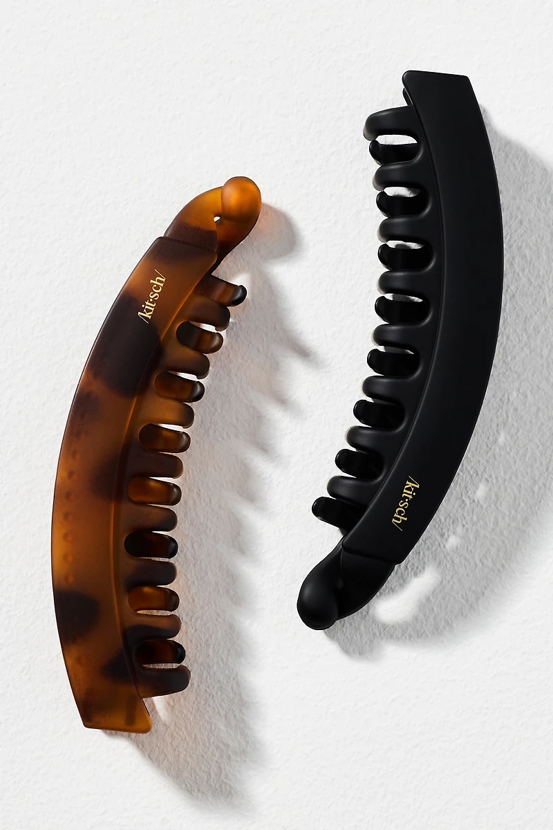 KITSCH Banana Hair Claw Clips, Set of 2