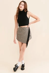 Mare Fringe Blanket Mini Skirt
