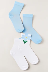 Sheer Icon Socks, Set of 2