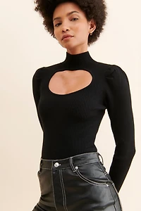 ASTR the Label Cutout Knit Bodysuit