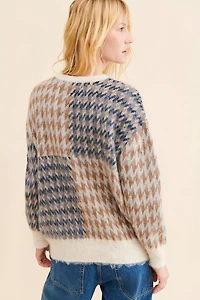 RD Style Margot Houndstooth Crewneck