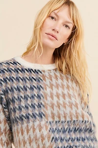 RD Style Margot Houndstooth Crewneck
