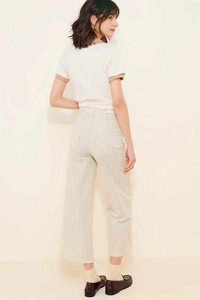 DL1961 Hepburn Stripe Wide Leg Jeans
