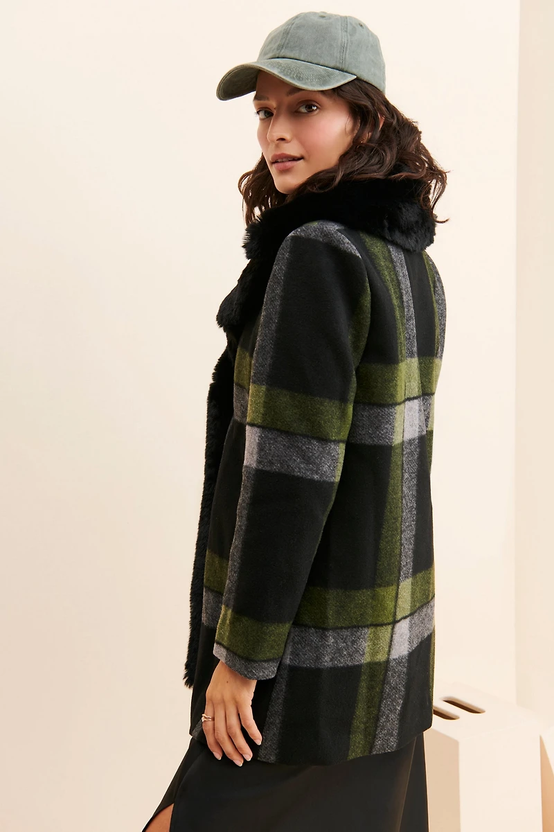 Hutch Ada Plaid Coat