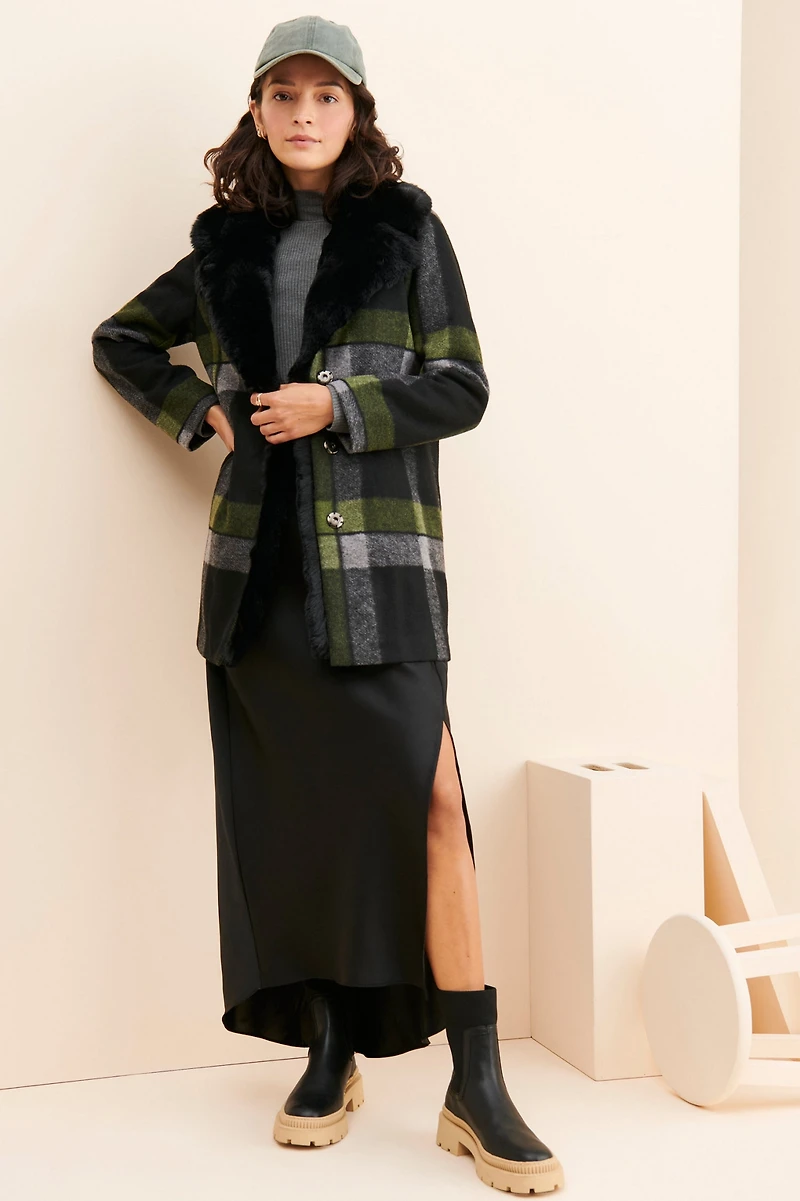 Hutch Ada Plaid Coat