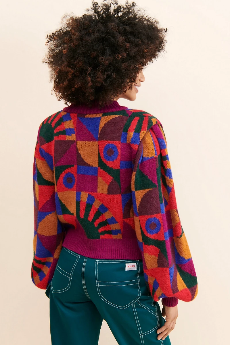 FARM Rio Graphic Toucans Sweater