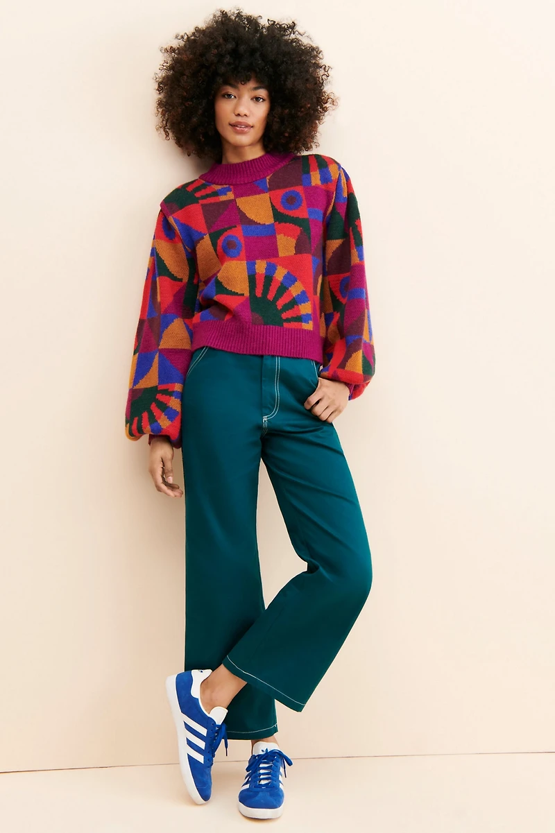 FARM Rio Graphic Toucans Sweater