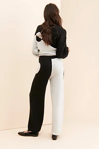 Flat White Half And Sweater Pants